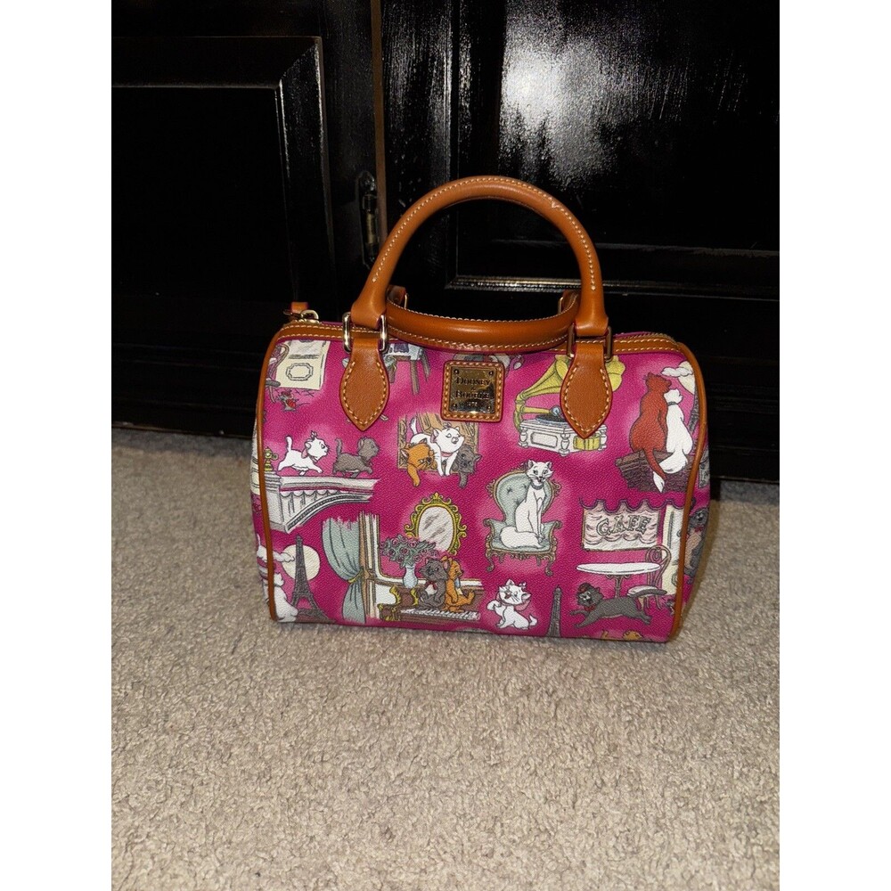 Disney Dooney Bourke Aristocats 50th satchel bag purse barrel Marie NWT pink